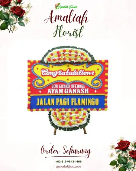 Sewa Papan Bunga Pujo Basuki